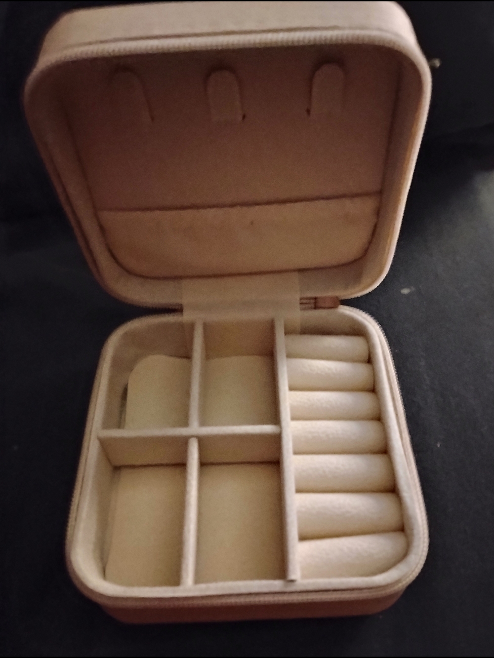 Portable Jewelry Travel Case in Light Pink